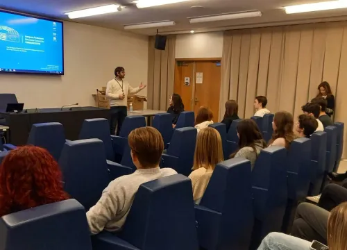 Studenti al Parlamento Europeo