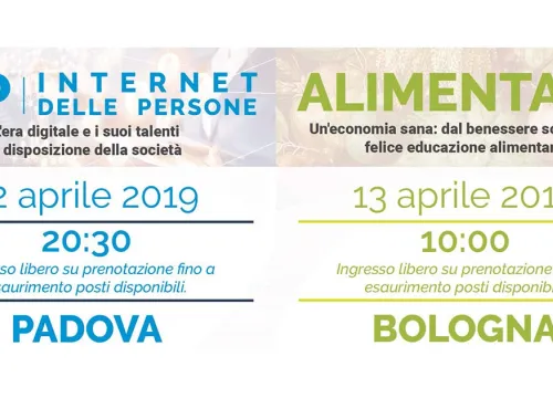 Copertina eventi IOP e Alimentare del 12 e 13 Aprile 2019