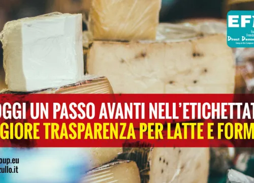 Copertina Trasparenza latte e formaggi