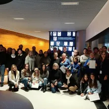 Foto di gruppo al Parlamento Europeo