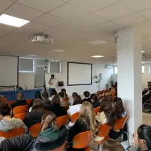 Marco Zullo parla agli studenti