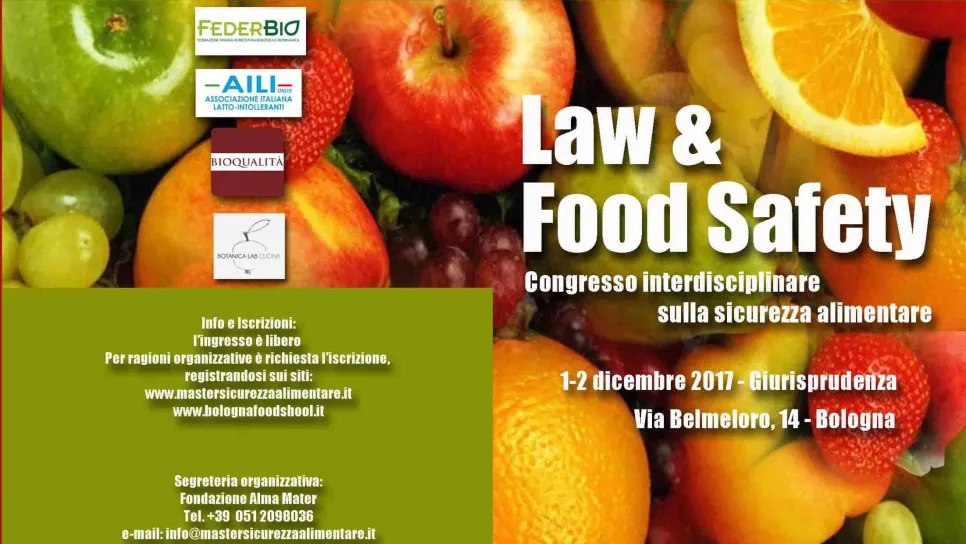 Locandina evento Law & Food Safety