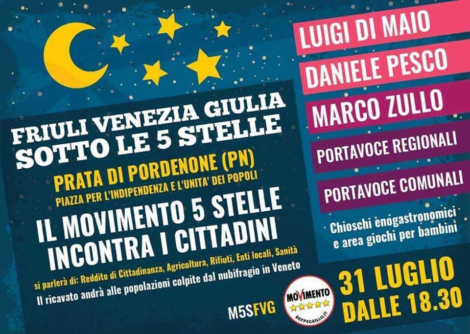 Friuli Venezia Giulia sotto le 5 stelle @ Prata di Pordenone | Friuli-Venezia Giulia | Italia