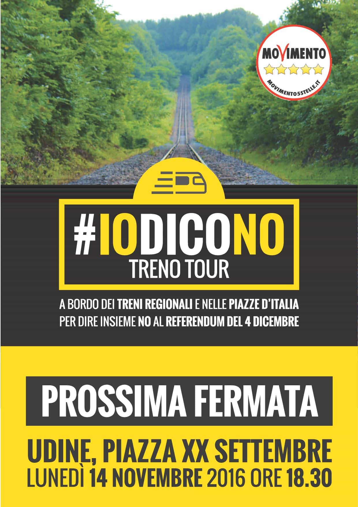 #IODICONO TOUR IN TRENO - UDINE @ Piazza XX Settembre, 33100 Udine UD, Italia | Udine | Friuli-Venezia Giulia | Italia