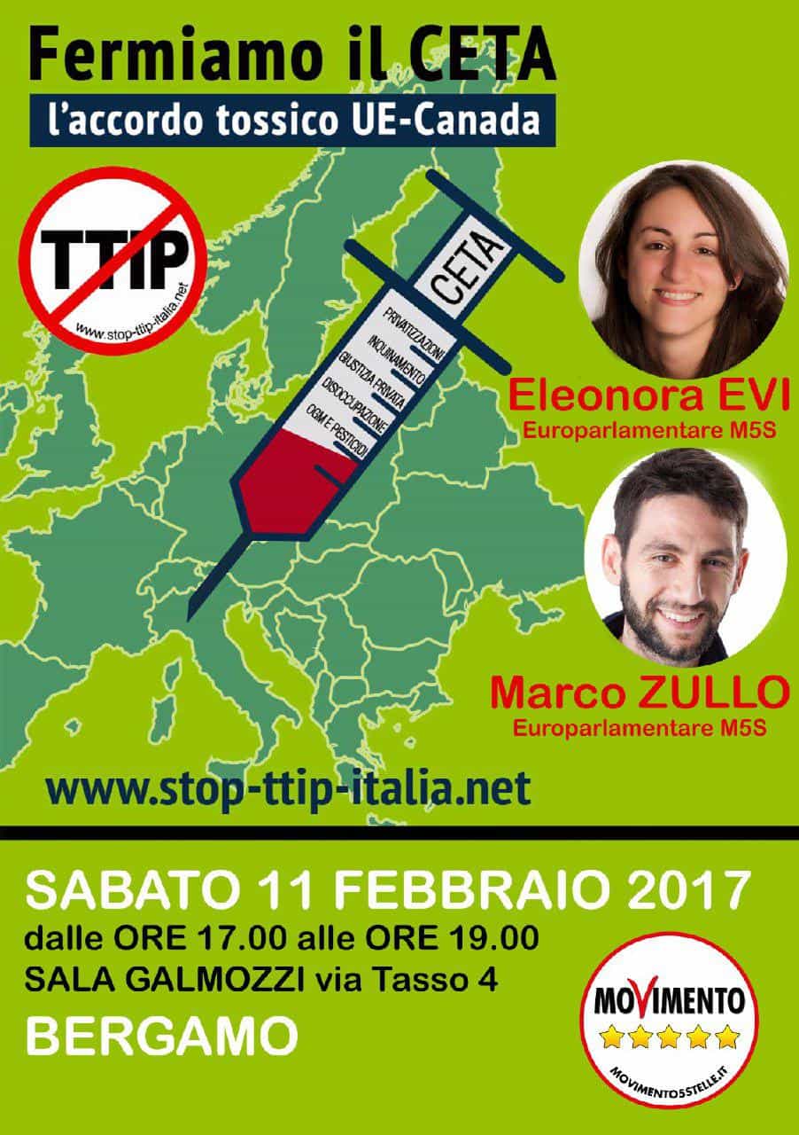Fermiamo il CETA: l'accordo tossico UE-Canada @ Sala Galmozzi  | Bergamo | Lombardia | Italia