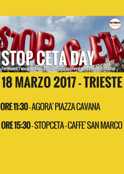 StopCetaDay - Trieste @ Trieste | Trieste | Friuli-Venezia Giulia | Italia