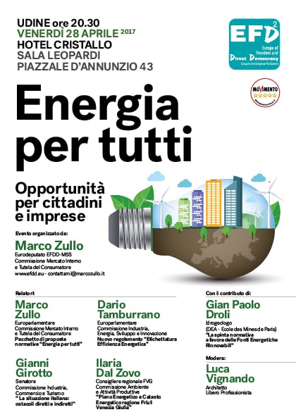 Energia per tutti. Udine @ HOTEL CRISTALLO - SALA LEOPARDI  | Udine | Friuli-Venezia Giulia | Italia