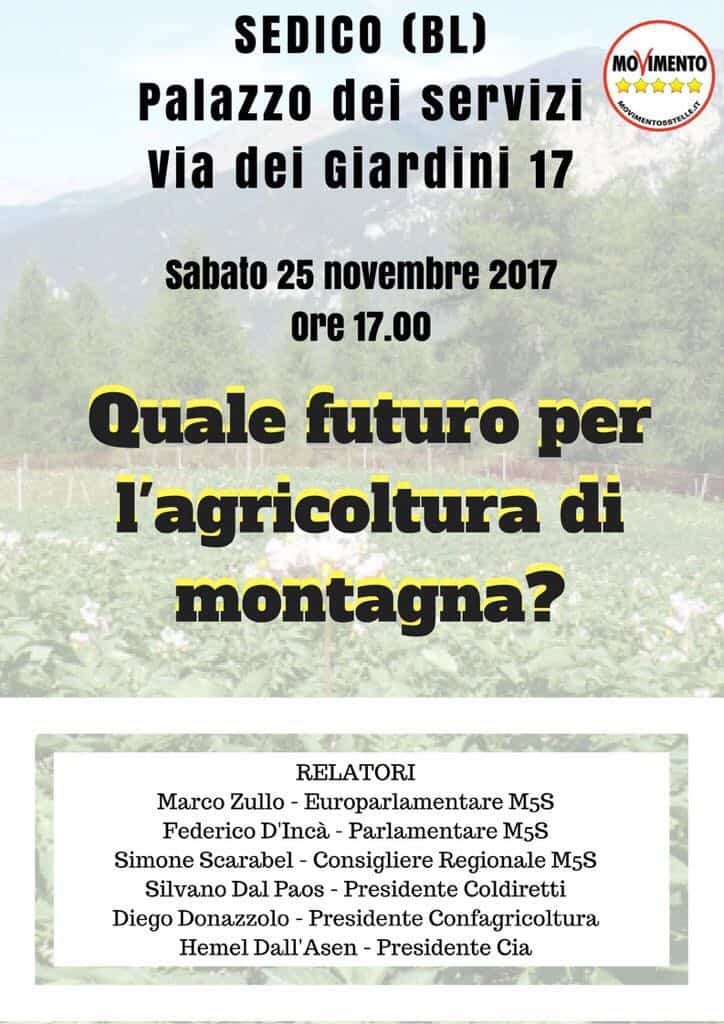 Quale futuro per l'agricoltura di montagna? @ Palazzo dei Servizi | Sedico | Veneto | Italia
